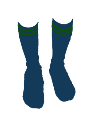 Oakwood Trimmed Socks 1pk (Rec - Yr 6)